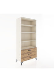 Hyperion Dolap 4 Raflı 3 Çekmeceli 88x44x195 Aytaşı-Çam