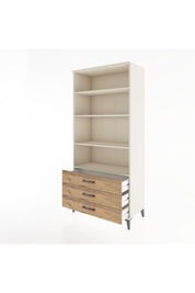 Hyperion Dolap 4 Raflı 3 Çekmeceli 88x44x195 Aytaşı-Çam