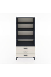 Hyperion Dolap 4 Raflı 3 Çekmeceli 88x44x195 Antrasit-Aytaşı