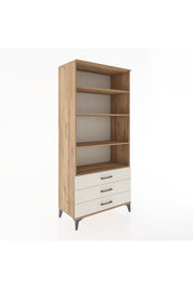 Hyperion Dolap 4 Raflı 3 Çekmeceli 88x44x195 Çam-Aytaşı