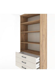 Hyperion Dolap 4 Raflı 3 Çekmeceli 88x44x195 Çam-Aytaşı