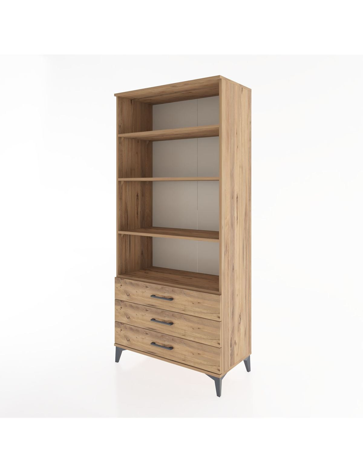 Hyperion Dolap 4 Raflı 3 Çekmeceli 88x44x195 - S60M090V9B