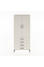 Hyperion Dolap 2 Raflı 4 Çekmeceli Tek Askılı 88x44x195 Aytaşı-Aytaşı