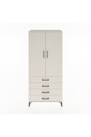 Hyperion Dolap 4 Raflı 4 Çekmeceli 2 Kapaklı 88x44x195 Aytaşı-Aytaşı