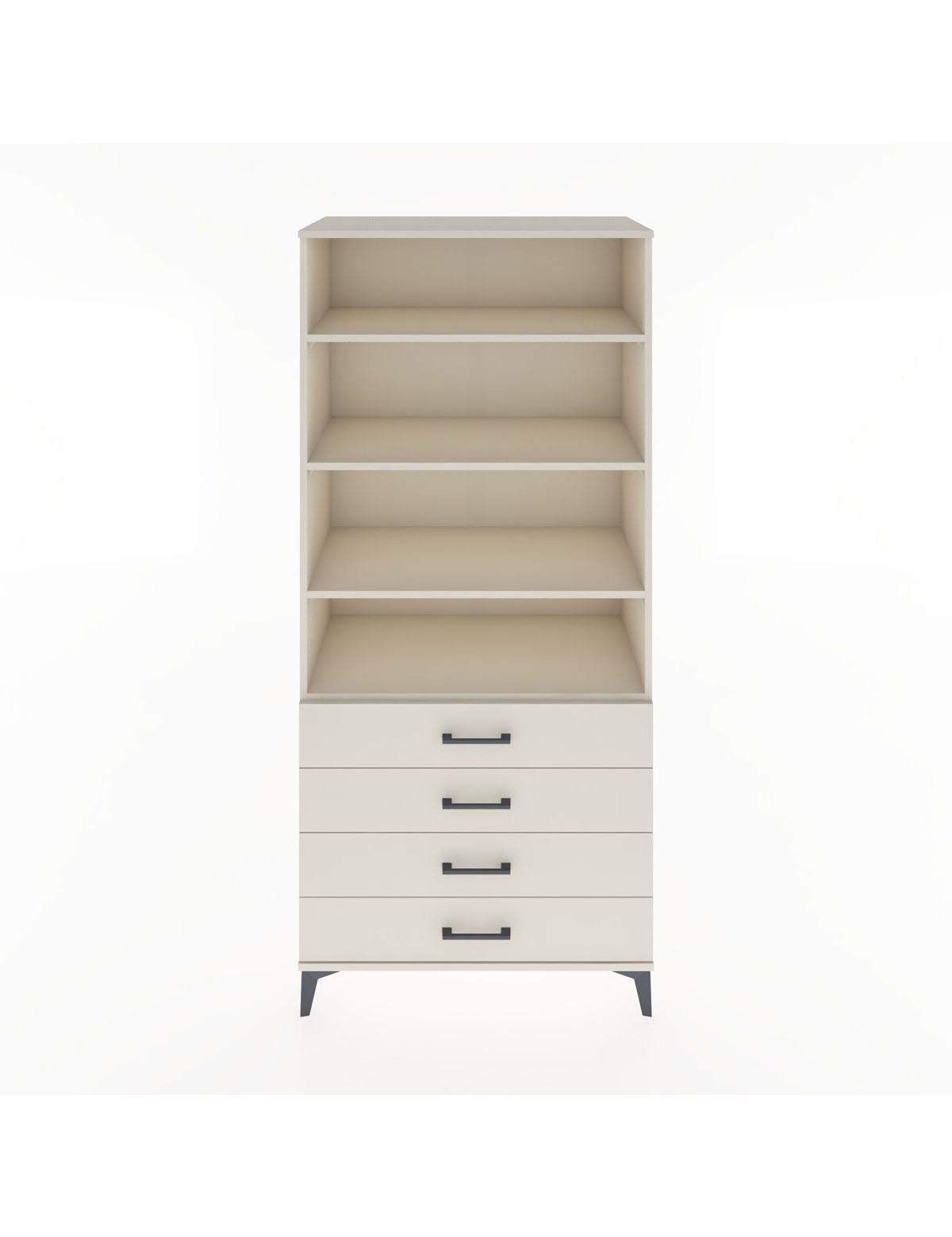 Hyperion Dolap 4 Raflı 4 Çekmeceli 88x44x195 Aytaşı-Aytaşı