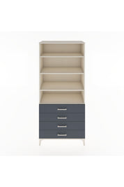 Hyperion Dolap 4 Raflı 4 Çekmeceli 88x44x195 Aytaşı-Antrasit