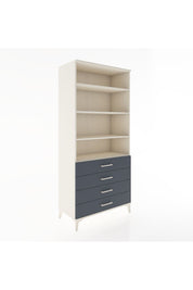 Hyperion Dolap 4 Raflı 4 Çekmeceli 88x44x195 Aytaşı-Antrasit