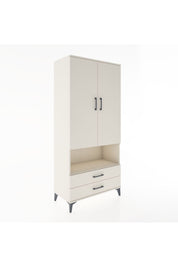 Hyperion Dolap 3 Raflı 2 Çekmeceli Tek Askılı 88x44x195 Aytaşı-Aytaşı