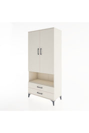 Hyperion Dolap 3 Raflı 2 Çekmeceli Tek Askılı 88x44x195 Aytaşı-Aytaşı