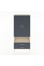 Hyperion Dolap 3 Raflı 2 Çekmeceli Tek Askılı 88x44x195 Aytaşı-Antrasit