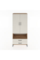 Hyperion Dolap 3 Raflı 2 Çekmeceli Tek Askılı 88x44x195