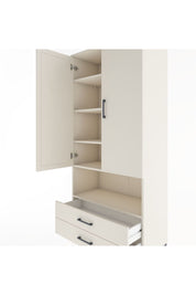 Hyperion Dolap 5 Raflı 2 Çekmeceli 2 Kapaklı 88x44x195 Aytaşı-Aytaşı