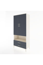 Hyperion Dolap 5 Raflı 2 Çekmeceli 2 Kapaklı 88x44x195 Aytaşı-Antrasit