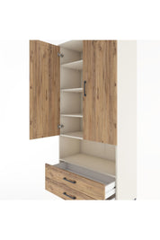 Hyperion Dolap 5 Raflı 2 Çekmeceli 2 Kapaklı 88x44x195 Aytaşı-Çam