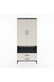 Hyperion Dolap 5 Raflı 2 Çekmeceli 2 Kapaklı 88x44x195 Antrasit-Aytaşı