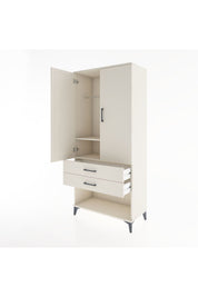 Hyperion Dolap 2 Raflı 2 Çekmeceli Tek Askılı 88x44x195 Aytaşı-Aytaşı