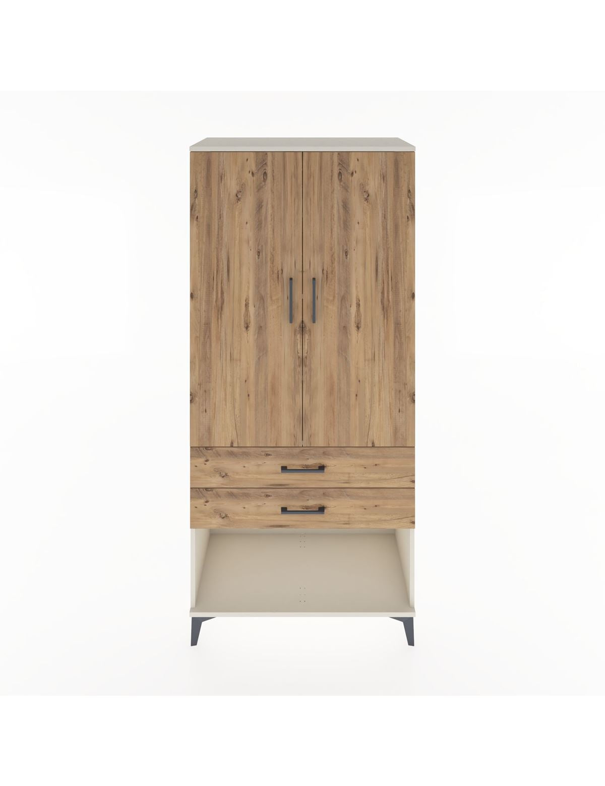 Hyperion Dolap 4 Raflı 2 Çekmeceli 2 Kapaklı 88x44x195 Aytaşı-Çam