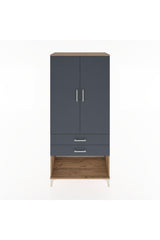 Hyperion Dolap 4 Raflı 2 Çekmeceli 2 Kapaklı 88x44x195