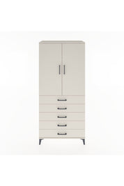 Hyperion Dolap 3 Raflı 5 Çekmeceli 2 Kapaklı 88x44x195 Aytaşı-Aytaşı