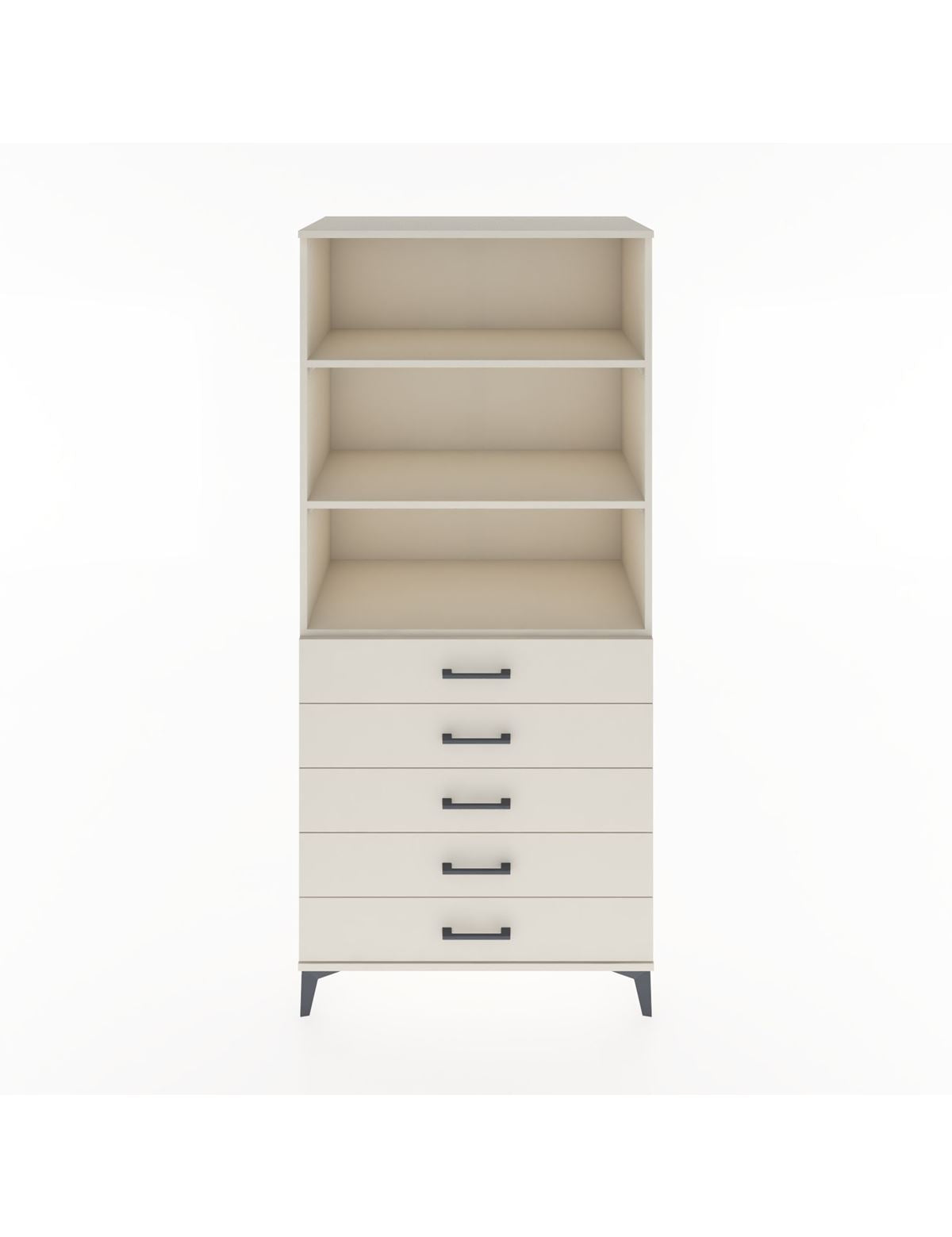 Hyperion Dolap 3 Raflı 5 Çekmeceli 88x44x195 Aytaşı-Aytaşı