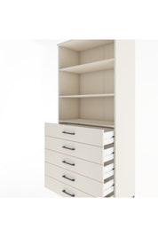 Hyperion Dolap 3 Raflı 5 Çekmeceli 88x44x195 Aytaşı-Aytaşı