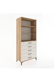 Hyperion Dolap 3 Raflı 5 Çekmeceli 88x44x195 Çam-Aytaşı