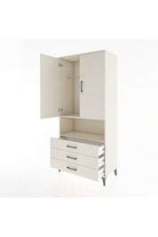 Hyperion Dolap 2 Raflı 3 Çekmeceli Tek Askılı 88x44x195 Aytaşı-Aytaşı