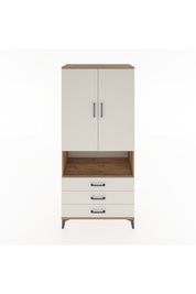 Hyperion Dolap 2 Raflı 3 Çekmeceli Tek Askılı 88x44x195 Çam-Aytaşı