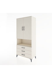 Hyperion Dolap 4 Raflı 3 Çekmeceli 2 Kapaklı 88x44x195 Aytaşı-Aytaşı