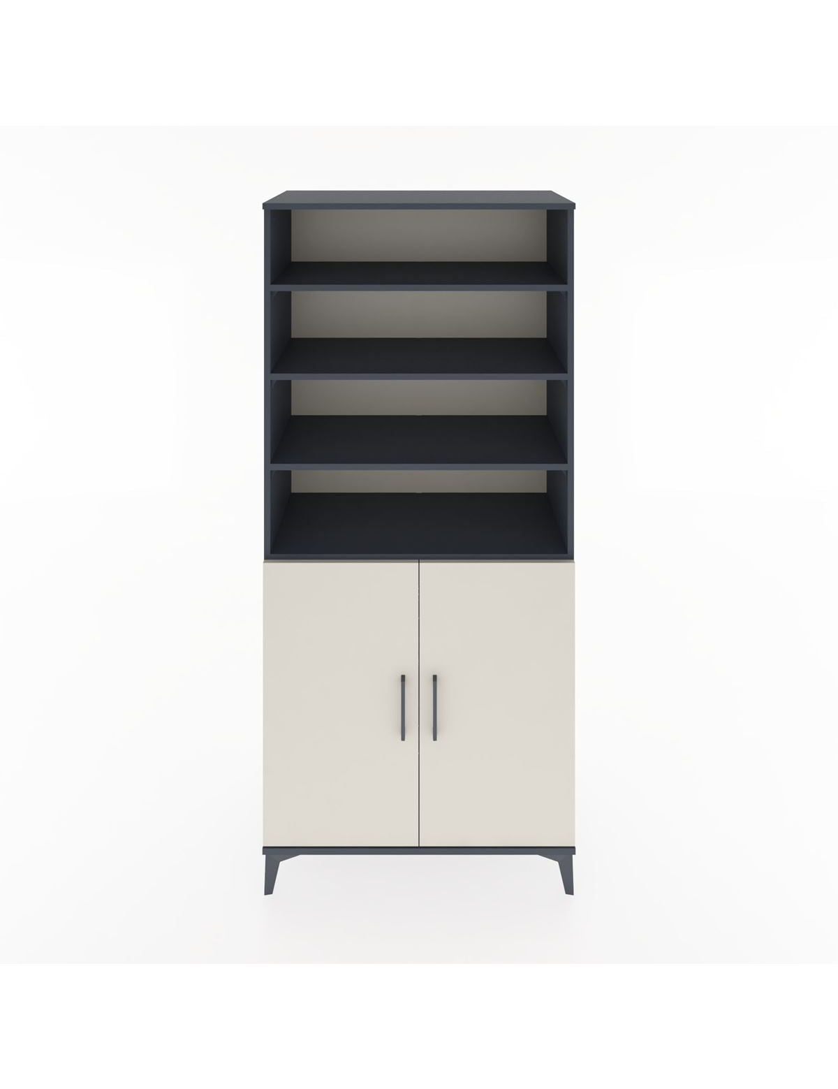 Hyperion Dolap 5 Raflı 2 Kapaklı 88x44x195 Antrasit-Aytaşı