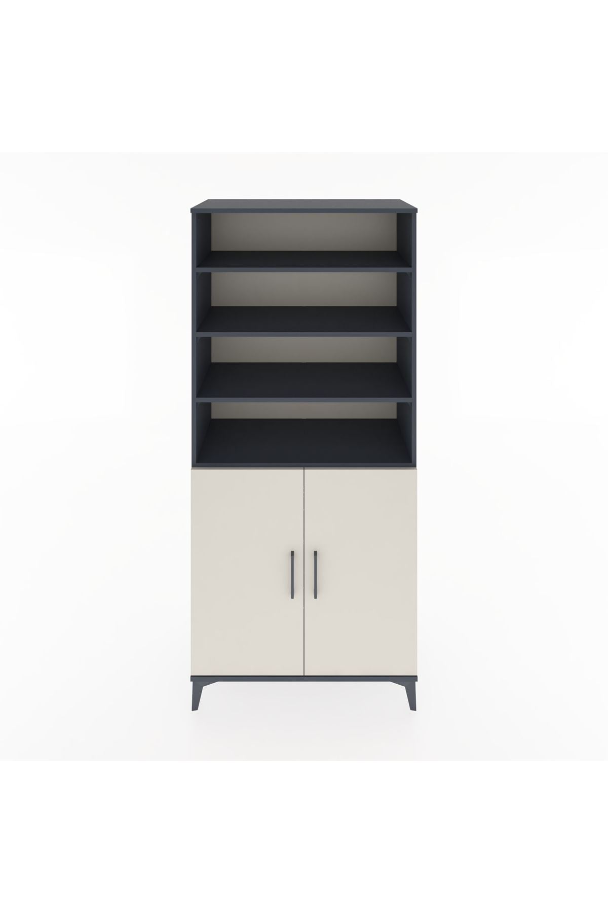 Hyperion Dolap 5 Raflı 2 Kapaklı 88x44x195 Antrasit-Aytaşı