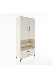 Hyperion Dolap 3 Raflı 2 Çekmeceli Tek Askılı 88x44x195 Aytaşı-Aytaşı