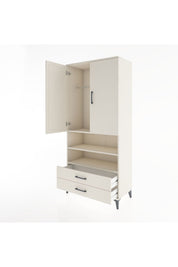 Hyperion Dolap 3 Raflı 2 Çekmeceli Tek Askılı 88x44x195 Aytaşı-Aytaşı