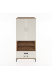 Hyperion Dolap 5 Raflı 2 Çekmeceli 2 Kapaklı 88x44x195 Çam-Aytaşı