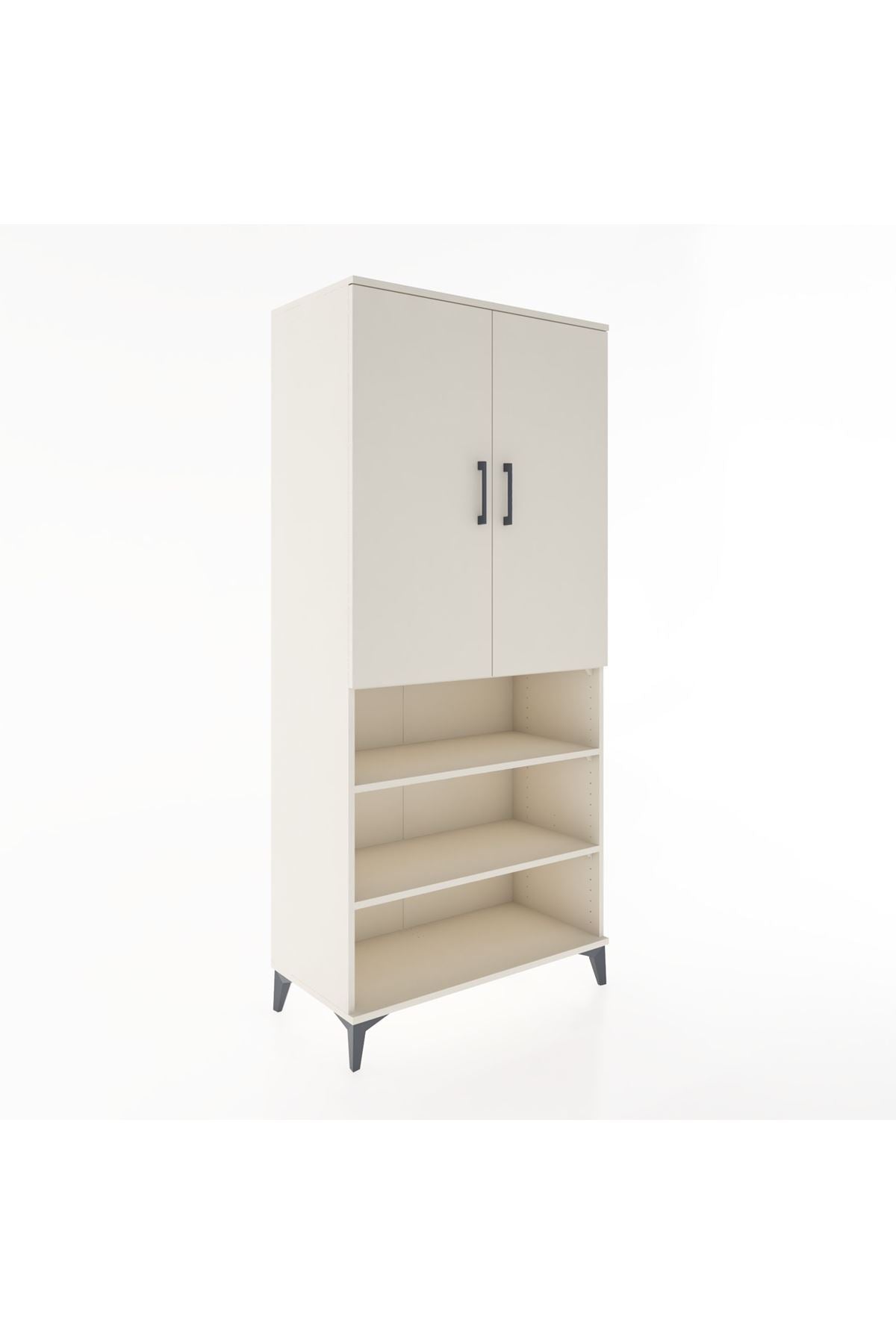 Hyperion Dolap 4 Raflı 2 Kapaklı Tek Askılı 88x44x195 Aytaşı-Aytaşı