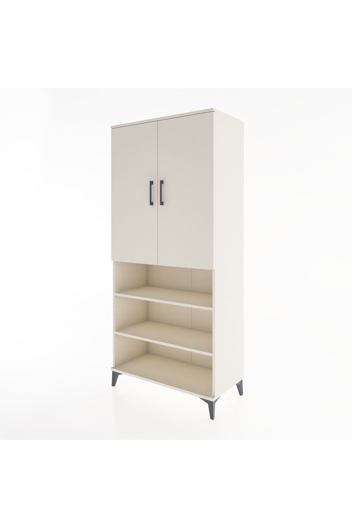 Hyperion Dolap 4 Raflı 2 Kapaklı Tek Askılı 88x44x195 Aytaşı-Aytaşı