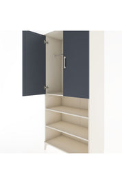 Hyperion Dolap 4 Raflı 2 Kapaklı Tek Askılı 88x44x195 Aytaşı-Antrasit