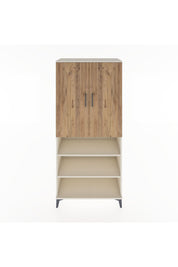 Hyperion Dolap 4 Raflı 2 Kapaklı Tek Askılı 88x44x195 Aytaşı-Çam