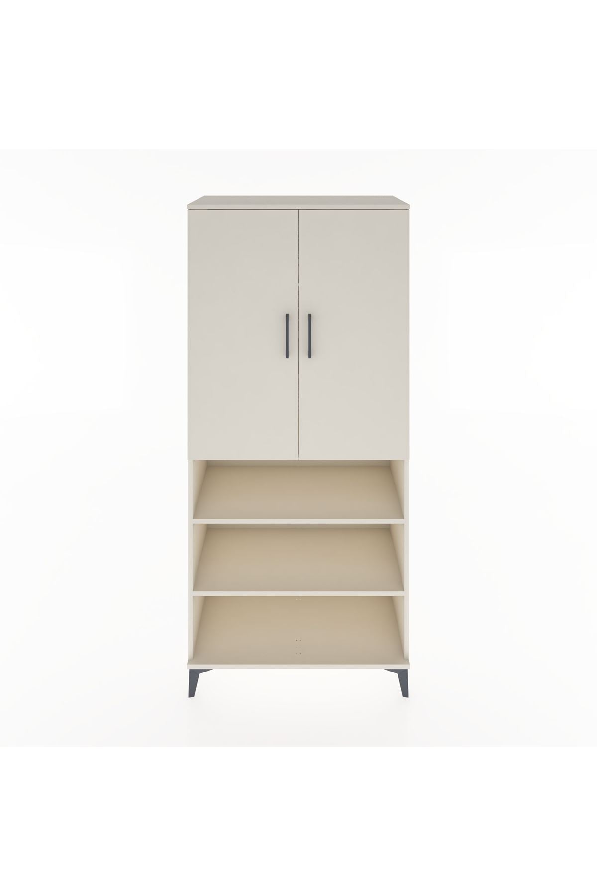 Hyperion Dolap 5 Raflı 2 Kapaklı 88x44x195 Aytaşı-Aytaşı