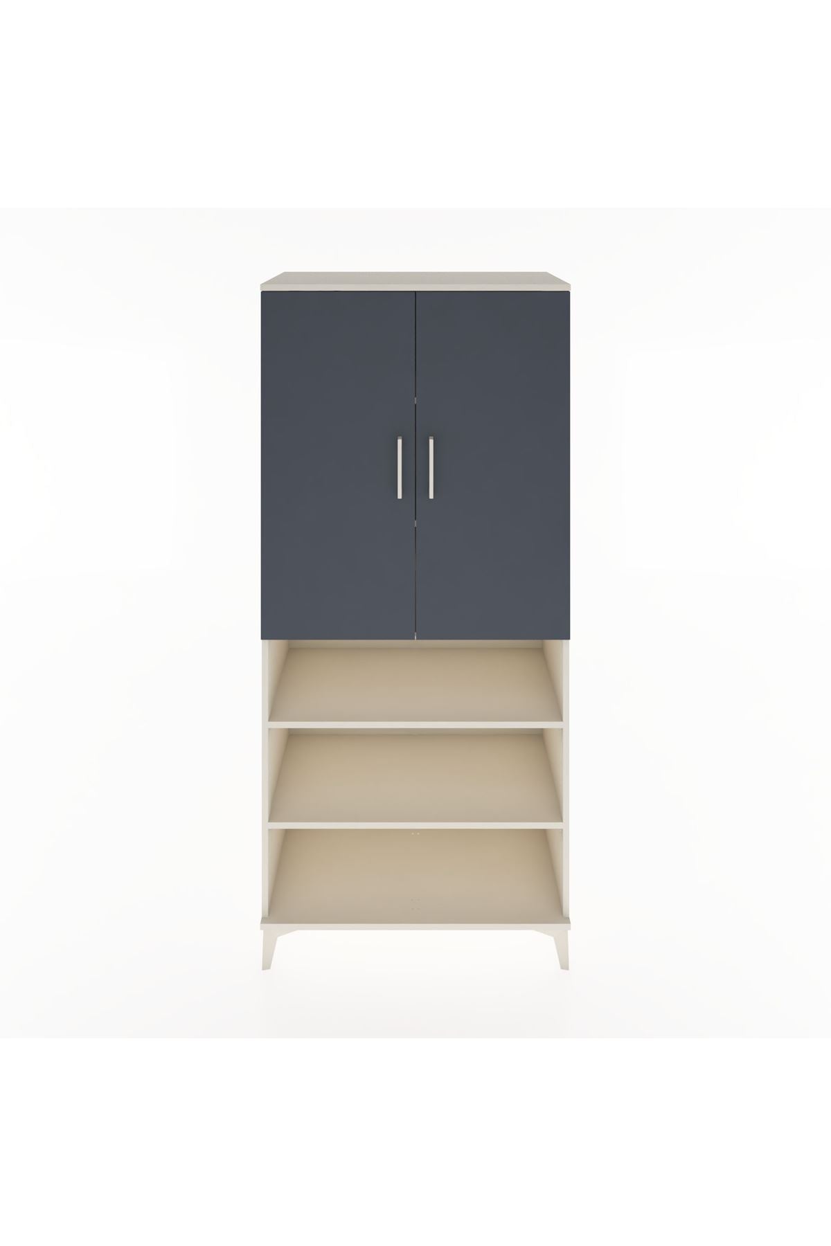 Hyperion Dolap 5 Raflı 2 Kapaklı 88x44x195 Aytaşı-Antrasit