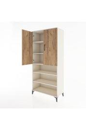 Hyperion Dolap 5 Raflı 2 Kapaklı 88x44x195 Aytaşı-Çam