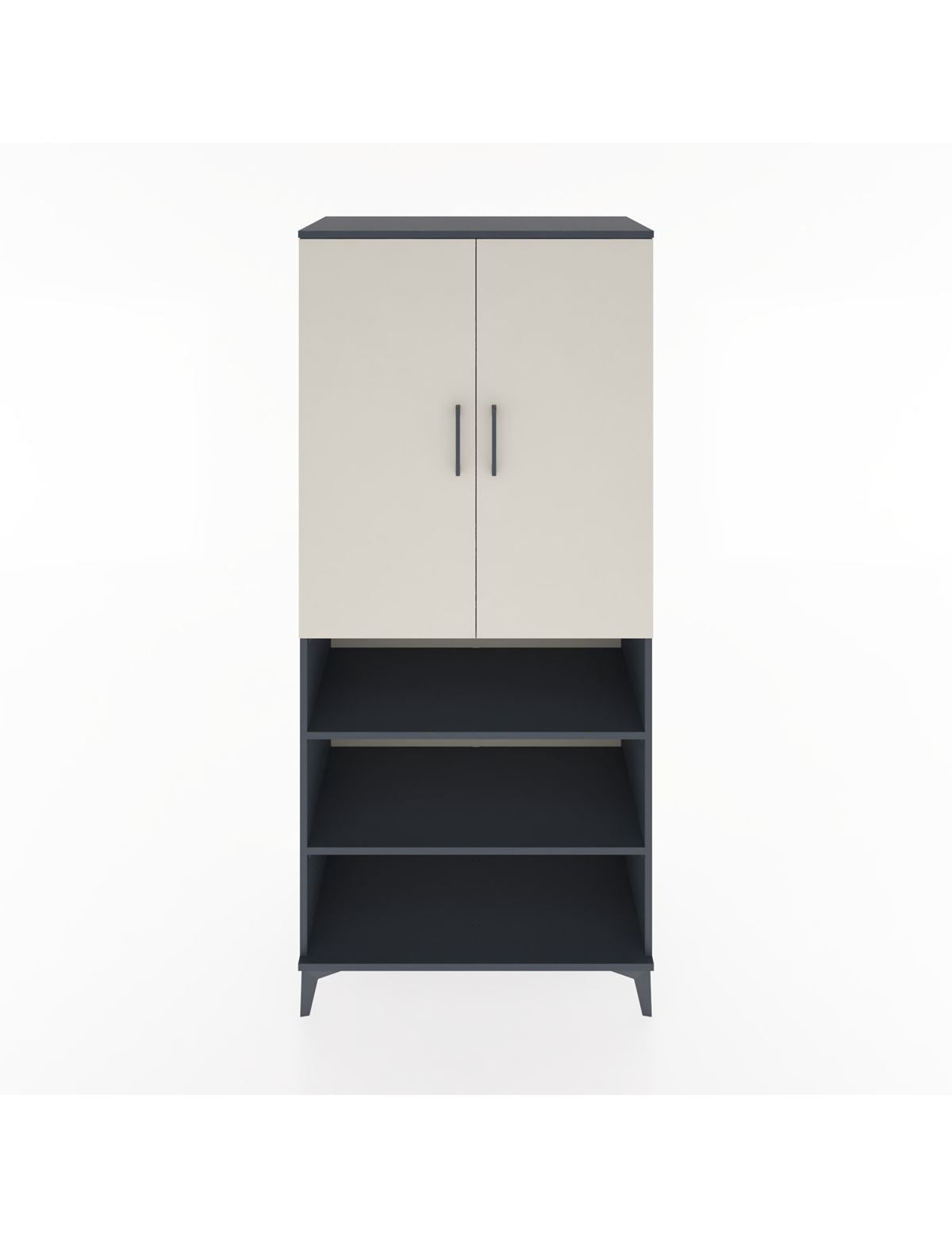 Hyperion Dolap 5 Raflı 2 Kapaklı 88x44x195 Antrasit-Aytaşı