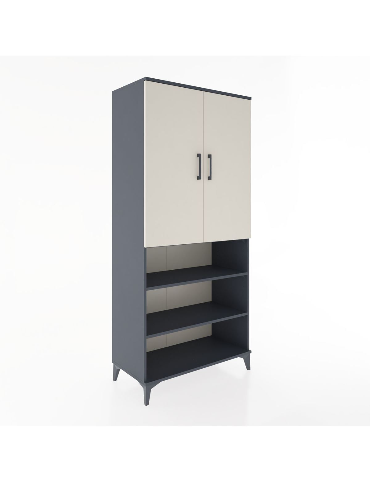 Hyperion Dolap 5 Raflı 2 Kapaklı 88x44x195 Antrasit-Aytaşı