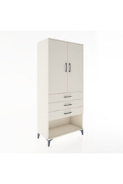 Hyperion Dolap Tek Raflı 3 Çekmeceli Tek Askılı 88x44x195 Aytaşı-Aytaşı