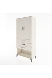 Hyperion Dolap Tek Raflı 3 Çekmeceli Tek Askılı 88x44x195 Aytaşı-Aytaşı