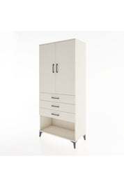 Hyperion Dolap 3 Raflı 3 Çekmeceli 2 Kapaklı 88x44x195 Aytaşı-Aytaşı