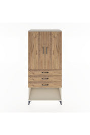 Hyperion Dolap 3 Raflı 3 Çekmeceli 2 Kapaklı 88x44x195 Aytaşı-Çam