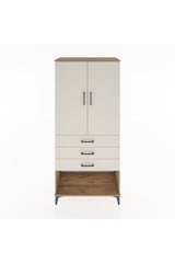 Hyperion Dolap 3 Raflı 3 Çekmeceli 2 Kapaklı 88x44x195