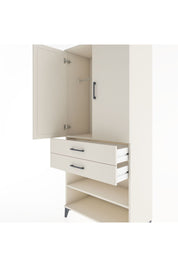 Hyperion Dolap 2 Raflı 2 Çekmeceli Tek Askılı 88x44x195 Aytaşı-Aytaşı