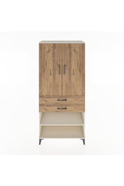 Hyperion Dolap 2 Raflı 2 Çekmeceli Tek Askılı 88x44x195 Aytaşı-Çam